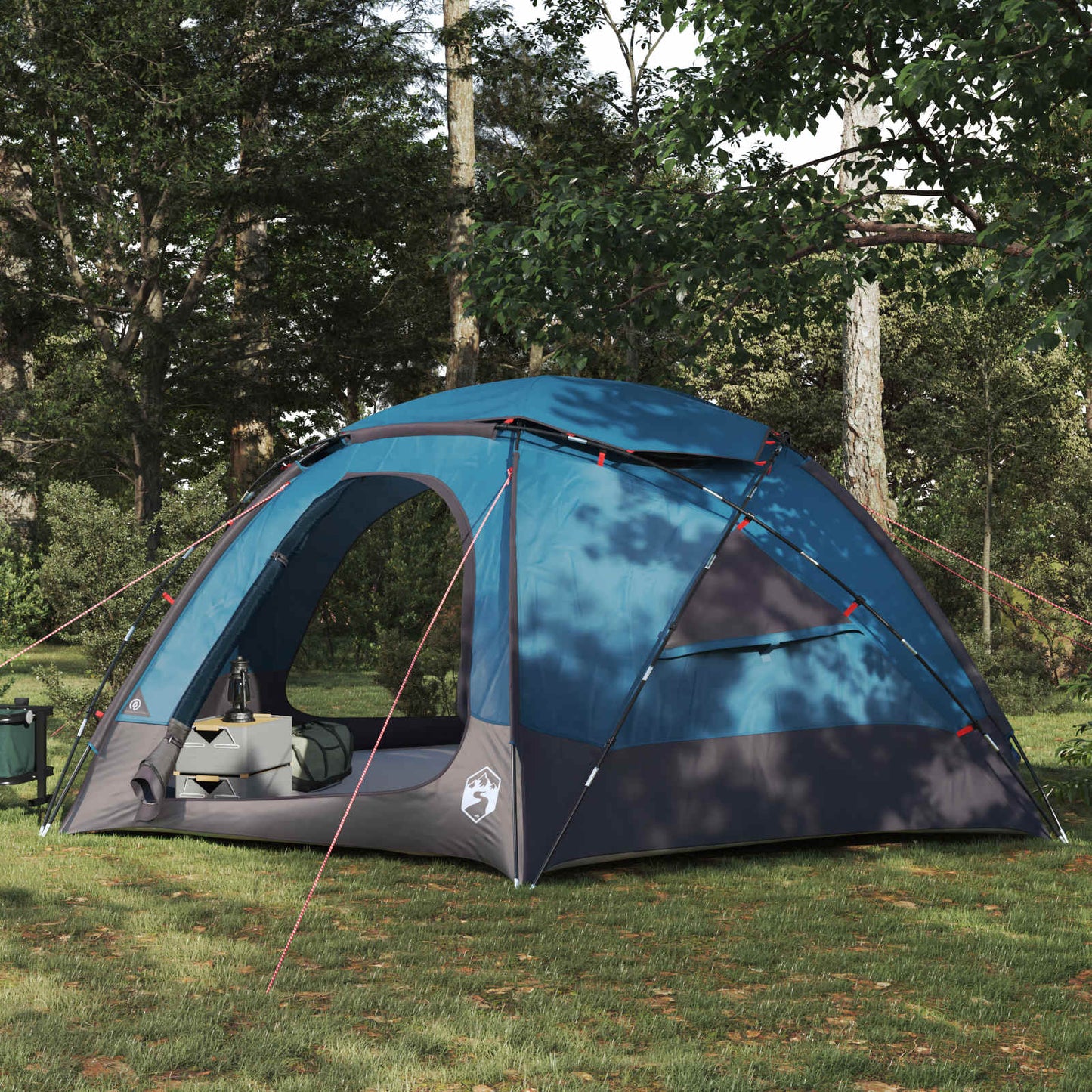 vidaXL Dome Tent with Removable Rainfly 8-Person Blue