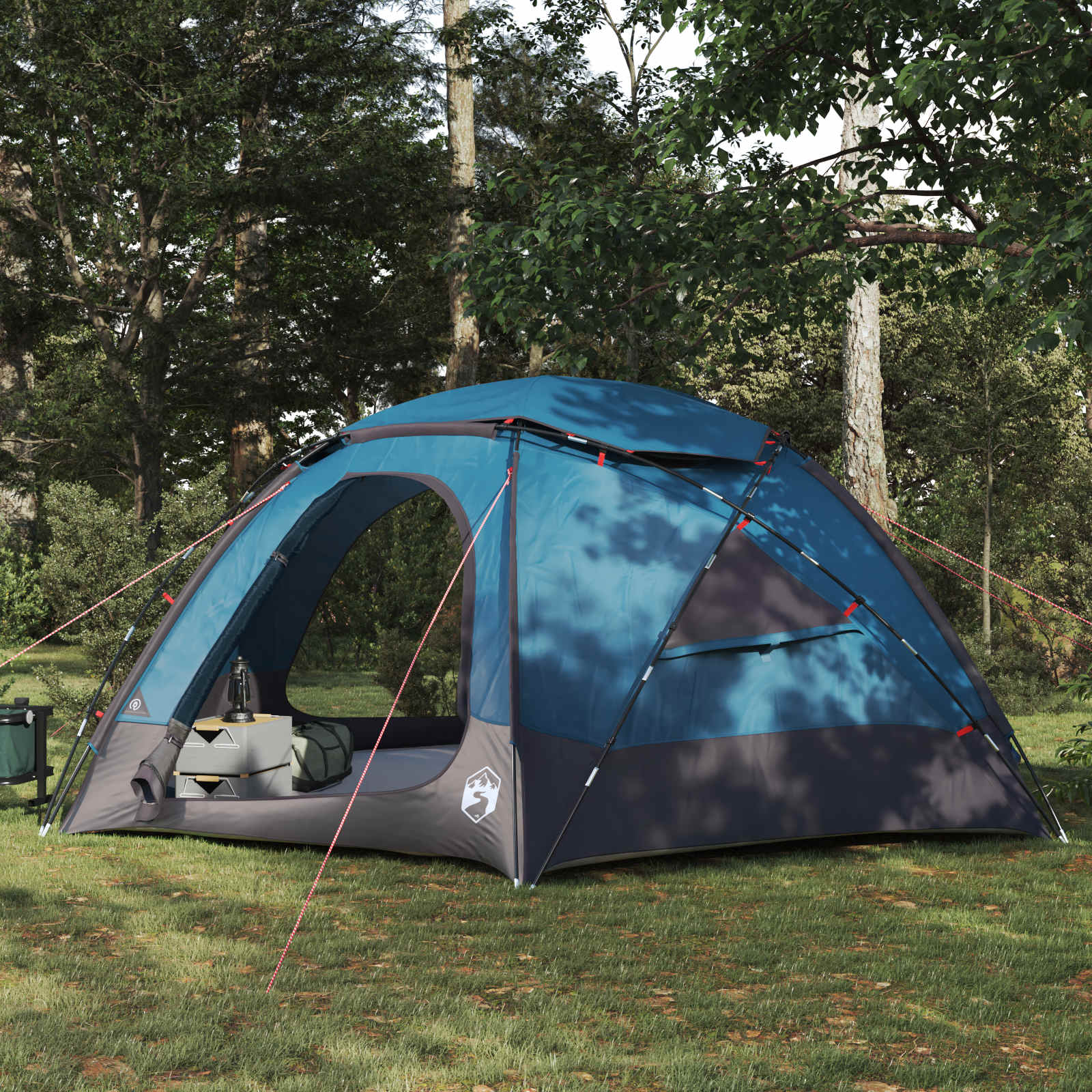 vidaXL Dome Tent with Removable Rainfly 8-Person Blue