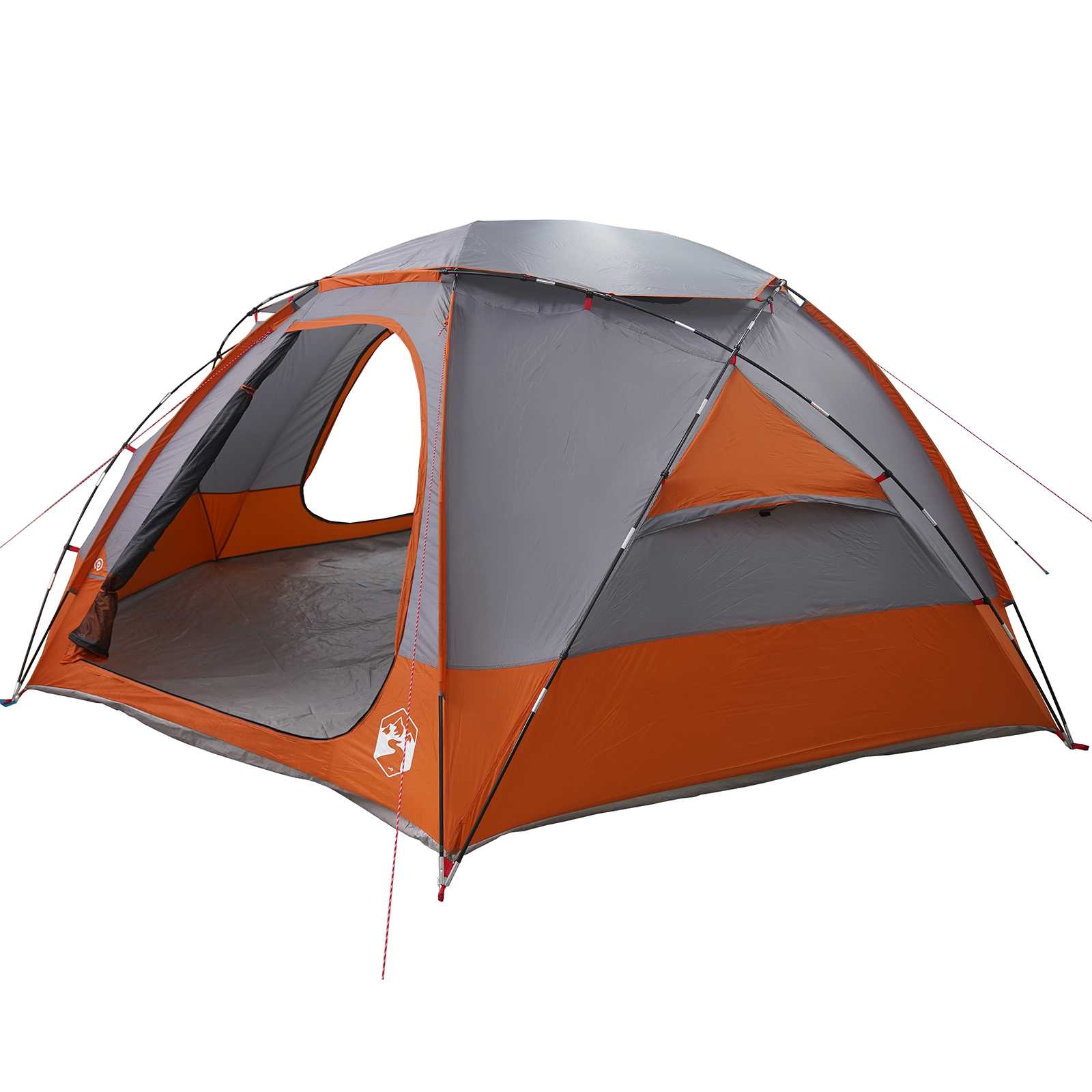 vidaXL Dome Tent with Removable Rainfly 8-Person Grey and Orange