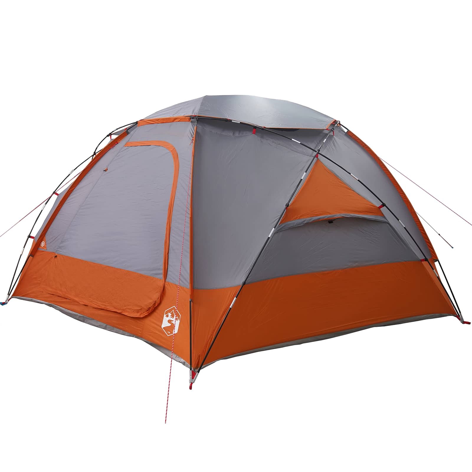 vidaXL Dome Tent with Removable Rainfly 8-Person Grey and Orange