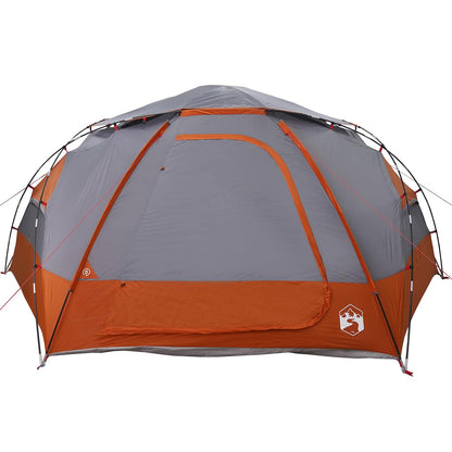 vidaXL Dome Tent with Removable Rainfly 8-Person Grey and Orange