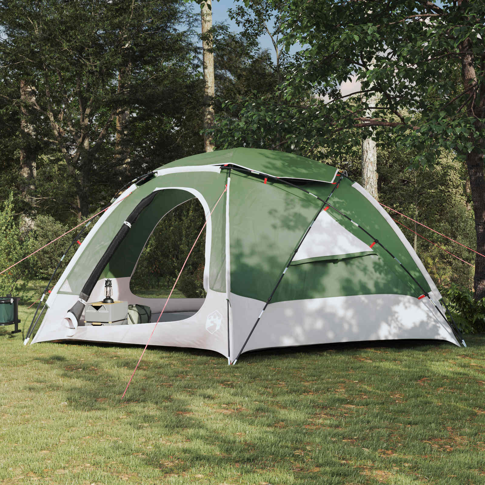 vidaXL Dome Tent with Removable Rainfly 12-Person Green