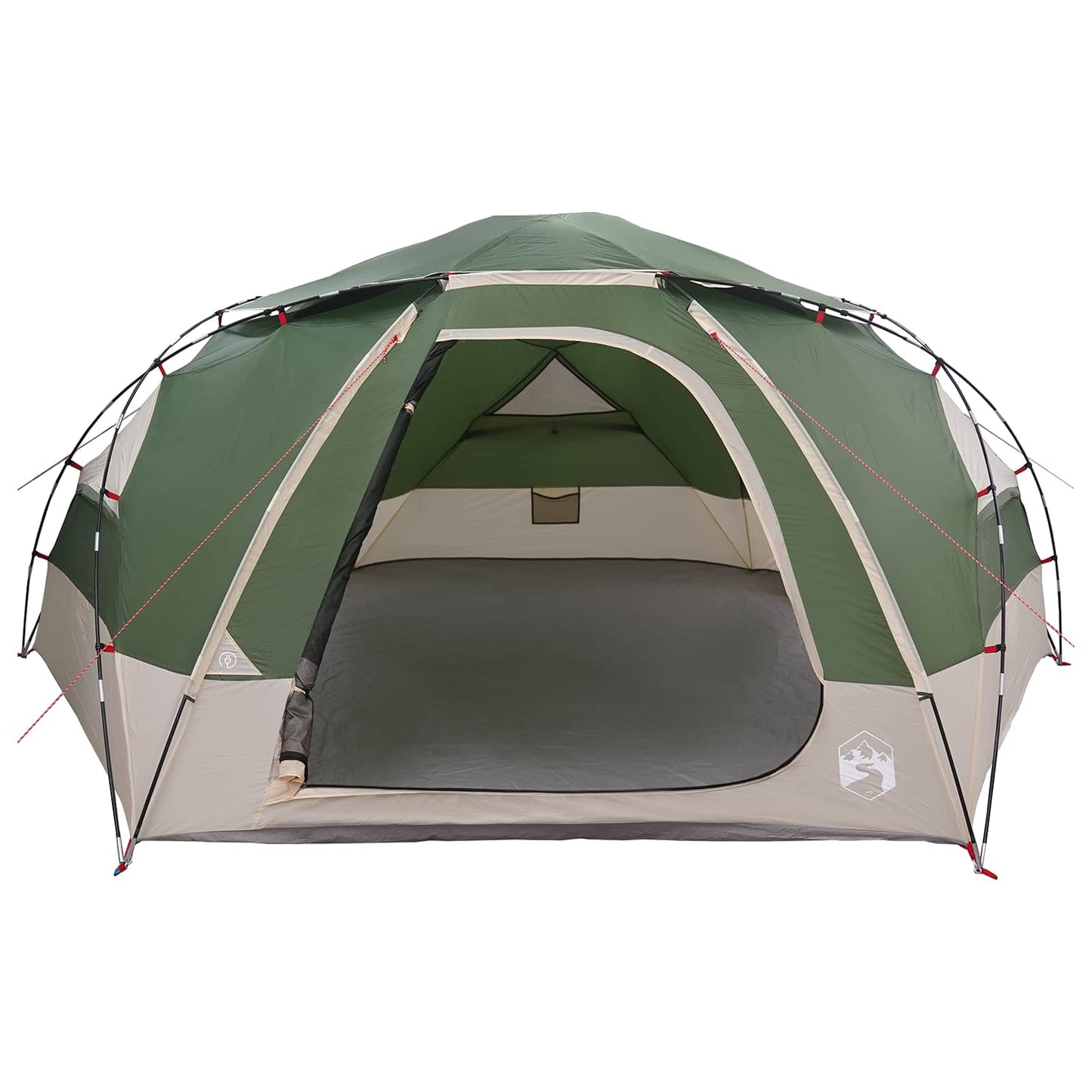 vidaXL Dome Tent with Removable Rainfly 12-Person Green