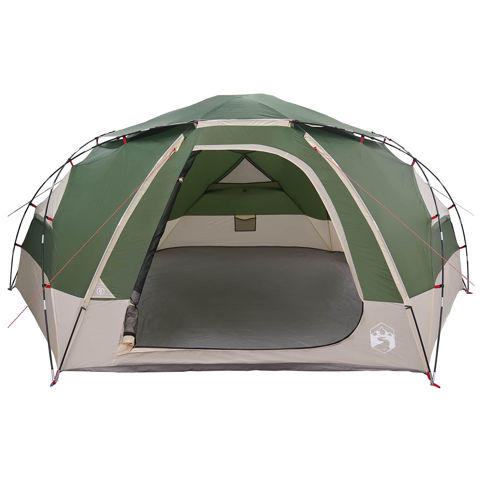 vidaXL Dome Tent with Removable Rainfly 12-Person Green