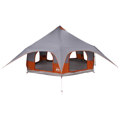 vidaXL Family Tent 10-Person Grey and Orange
