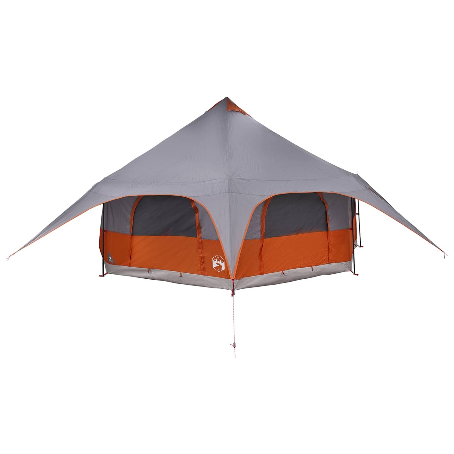 vidaXL Family Tent 10-Person Grey and Orange