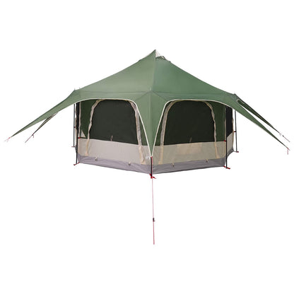 vidaXL Family Tent 5-Person Green 185T Polyester with PU Coating