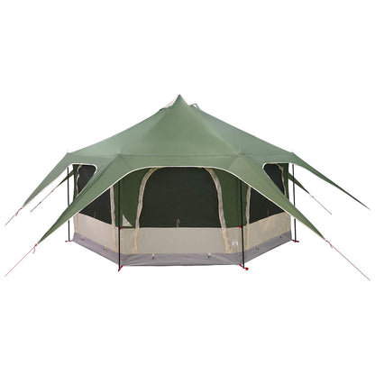 vidaXL Family Tent 5-Person Green 185T Polyester with PU Coating