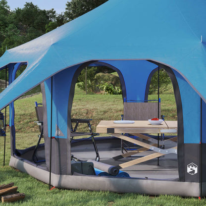 vidaXL Family Tent 5-Person Blue 185T Polyester with PU Coating