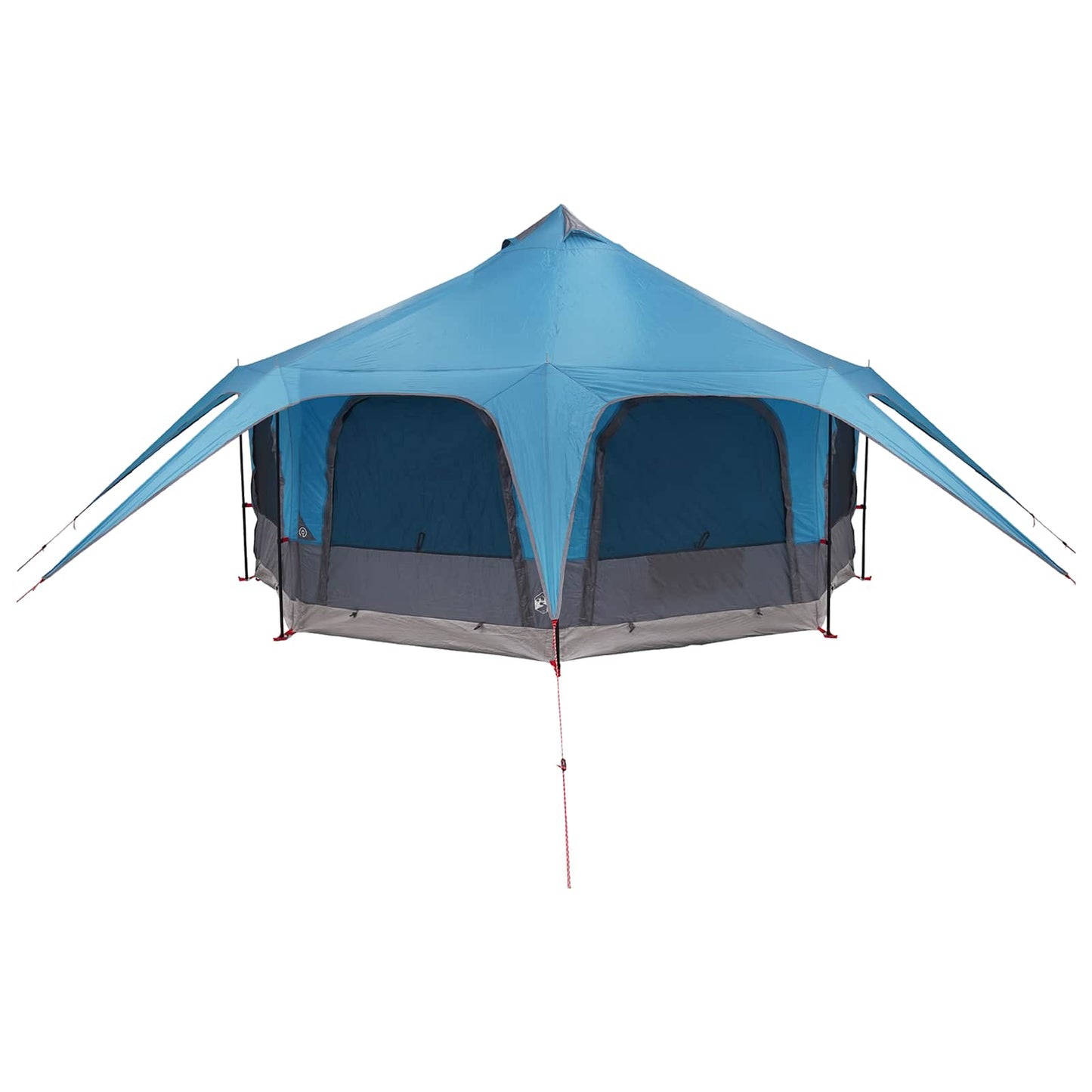 vidaXL Family Tent 5-Person Blue 185T Polyester with PU Coating