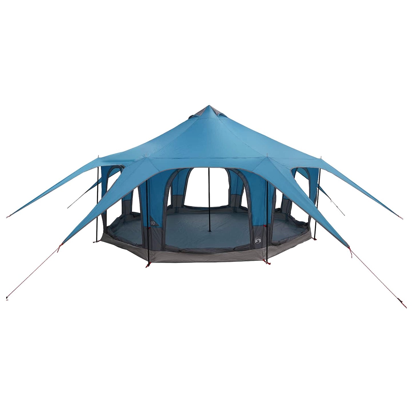 vidaXL Family Tent 5-Person Blue 185T Polyester with PU Coating