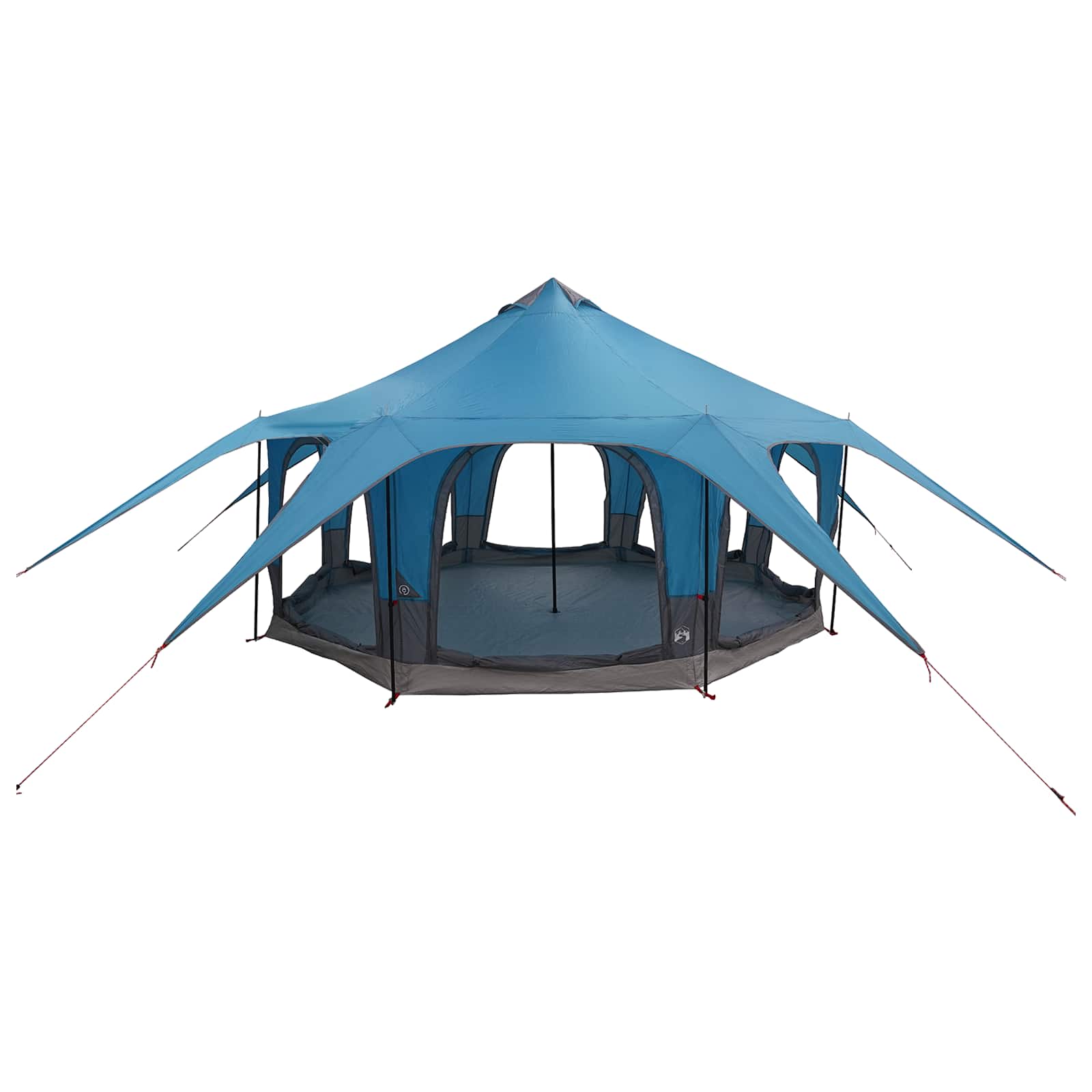 vidaXL Family Tent 5-Person Blue 185T Polyester with PU Coating