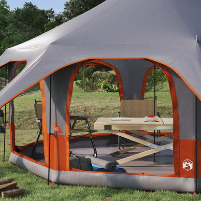 vidaXL Family Tent 5-Person Grey and Orange