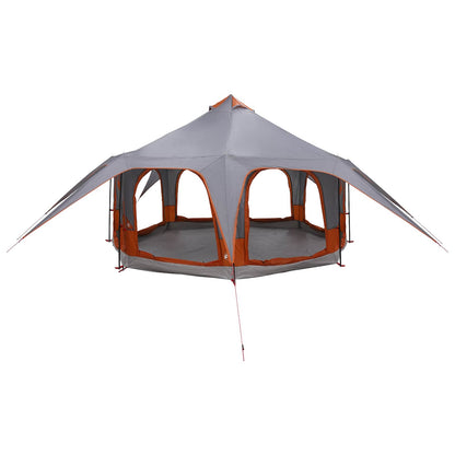 vidaXL Family Tent 5-Person Grey and Orange