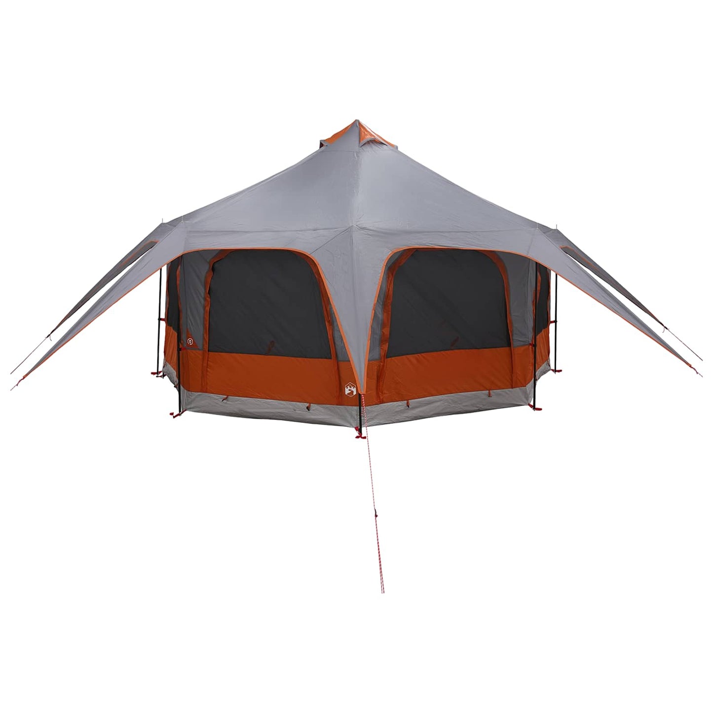 vidaXL Family Tent 5-Person Grey and Orange