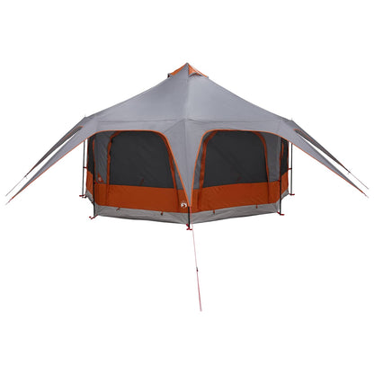 vidaXL Family Tent 5-Person Grey and Orange