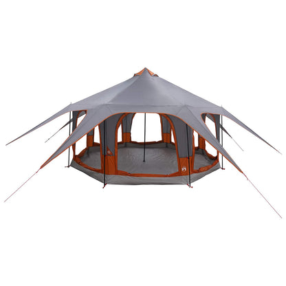 vidaXL Family Tent 5-Person Grey and Orange