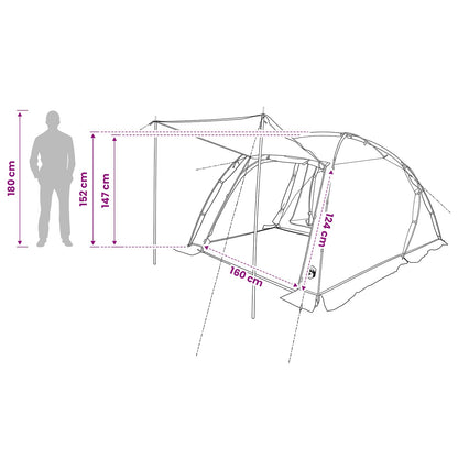 vidaXL Tunnel Tent Blue 361 x 235 x 147 cm