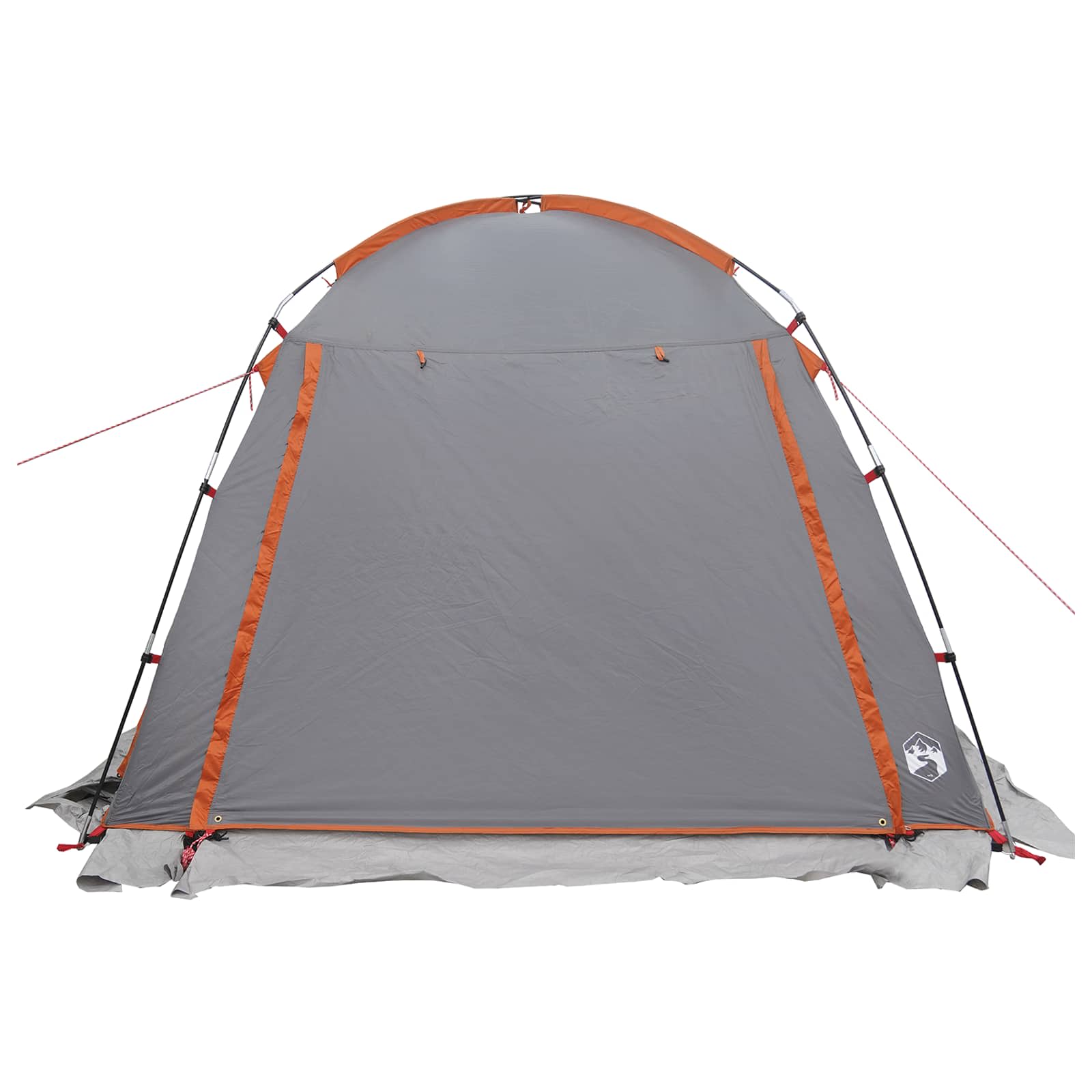vidaXL Tunnel Tent Grey and Orange 361 x 235 x 147 cm
