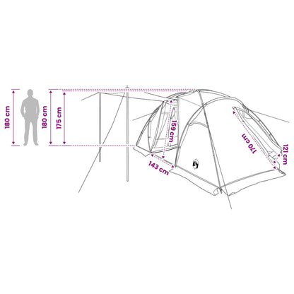 vidaXL Tunnel Tent 520 x 260 x 175 cm Green