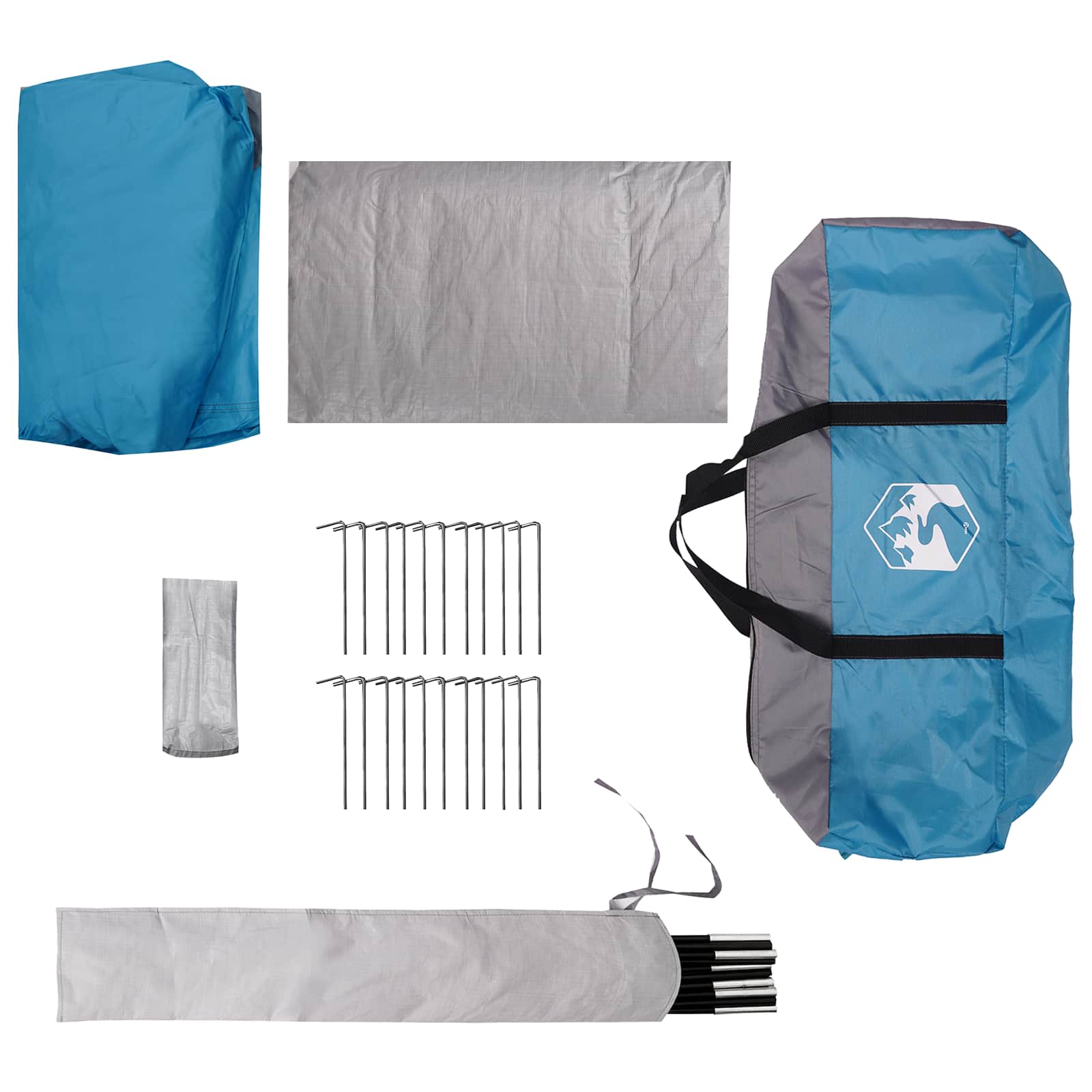 vidaXL Tunnel Tent 520 x 260 x 175 cm Blue
