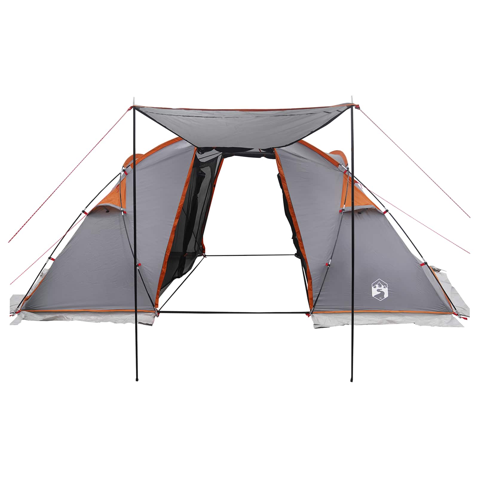 vidaXL Tunnel Tent 520 x 260 x 175 cm Grey and Orange