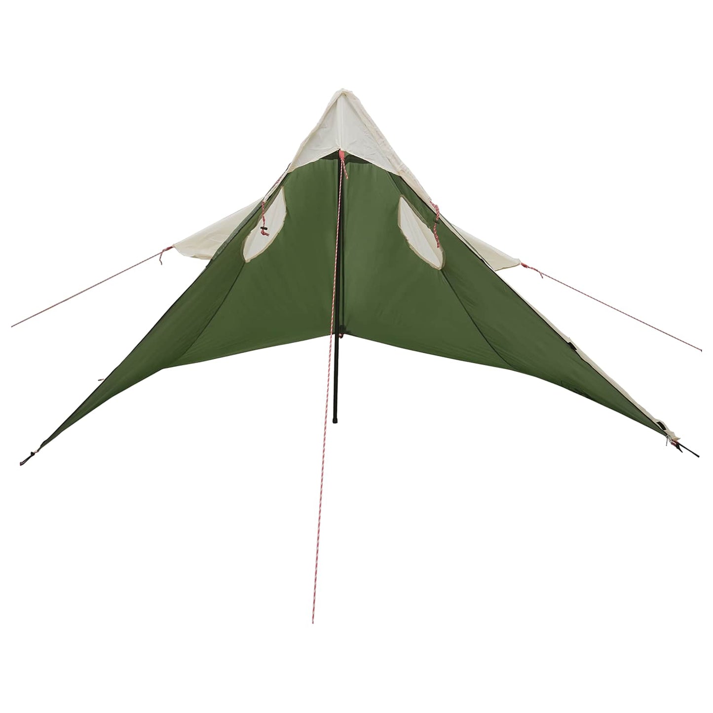 vidaXL 2-in-1 Rain Poncho with Hood 262 x 126 x 130 cm Green