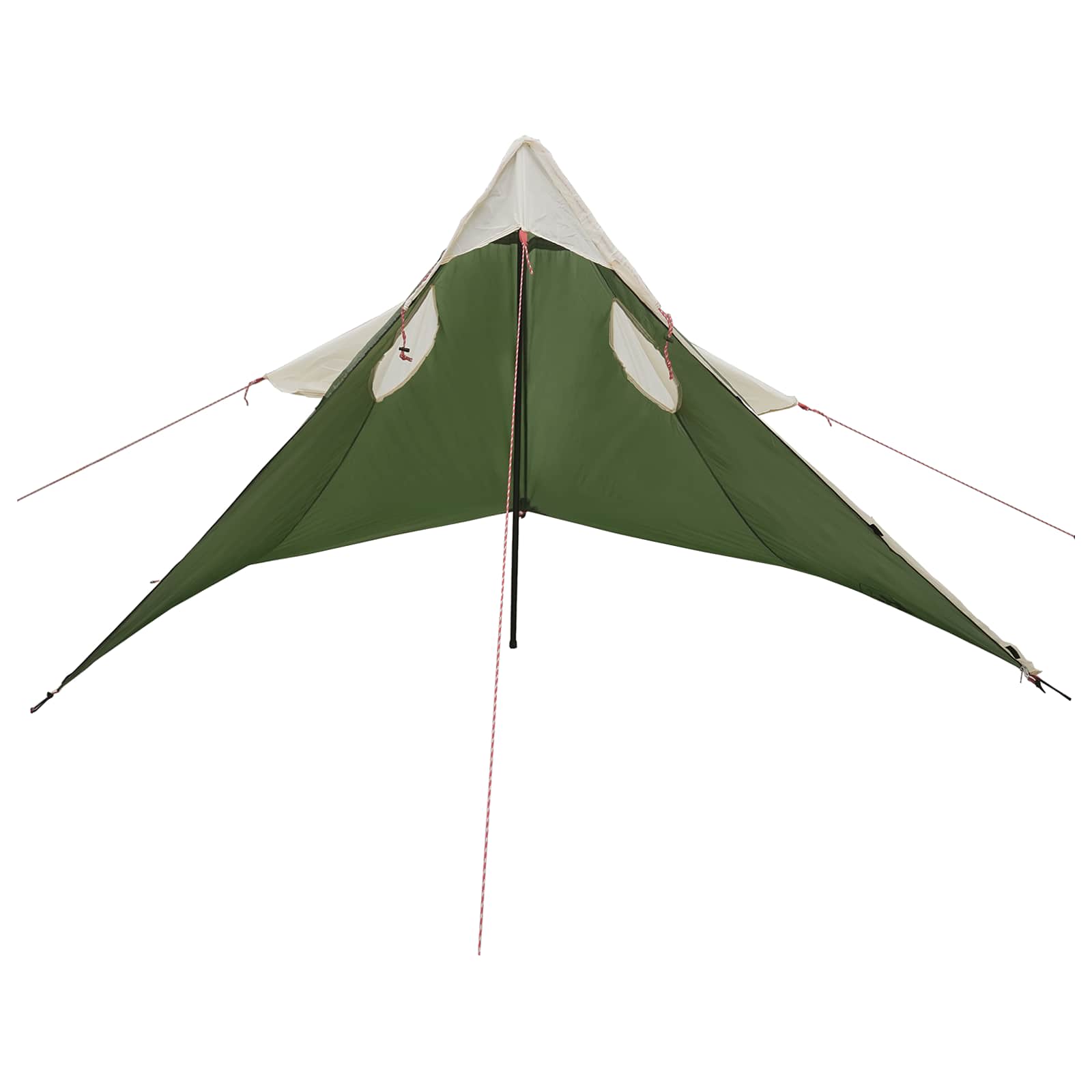 vidaXL 2-in-1 Rain Poncho with Hood 262 x 126 x 130 cm Green