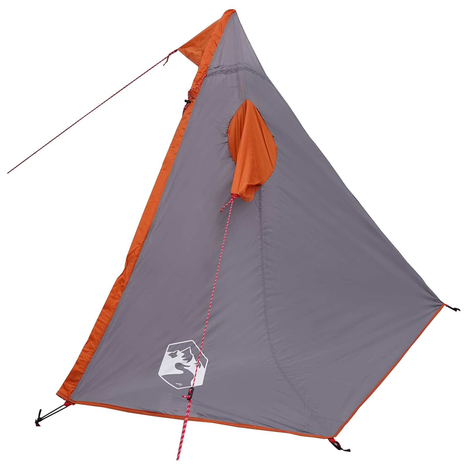 vidaXL 2-in-1 Rain Poncho with Hood 262 x 126 x 130 cm Grey and Orange