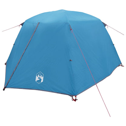 vidaXL Backpacking Tent 2-Person Blue 185T Polyester with PU Coating