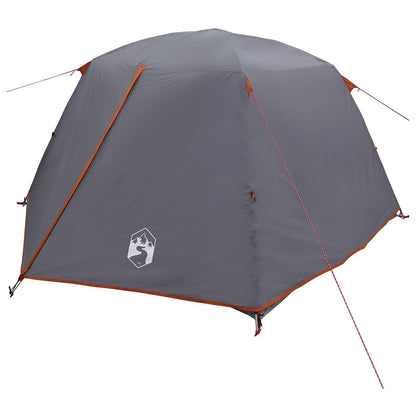 vidaXL Backpacking Tent 2-Person Grey and Orange