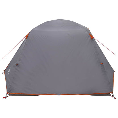 vidaXL Backpacking Tent 2-Person Grey and Orange