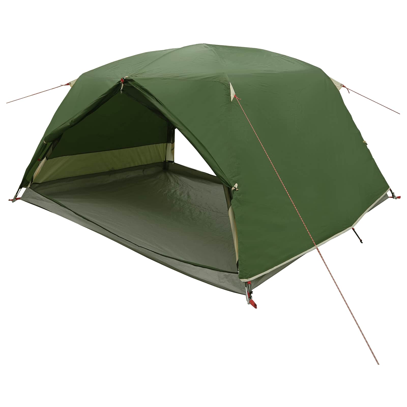 vidaXL Backpacking Tent 4-Person Green 185T Polyester with PU Coating