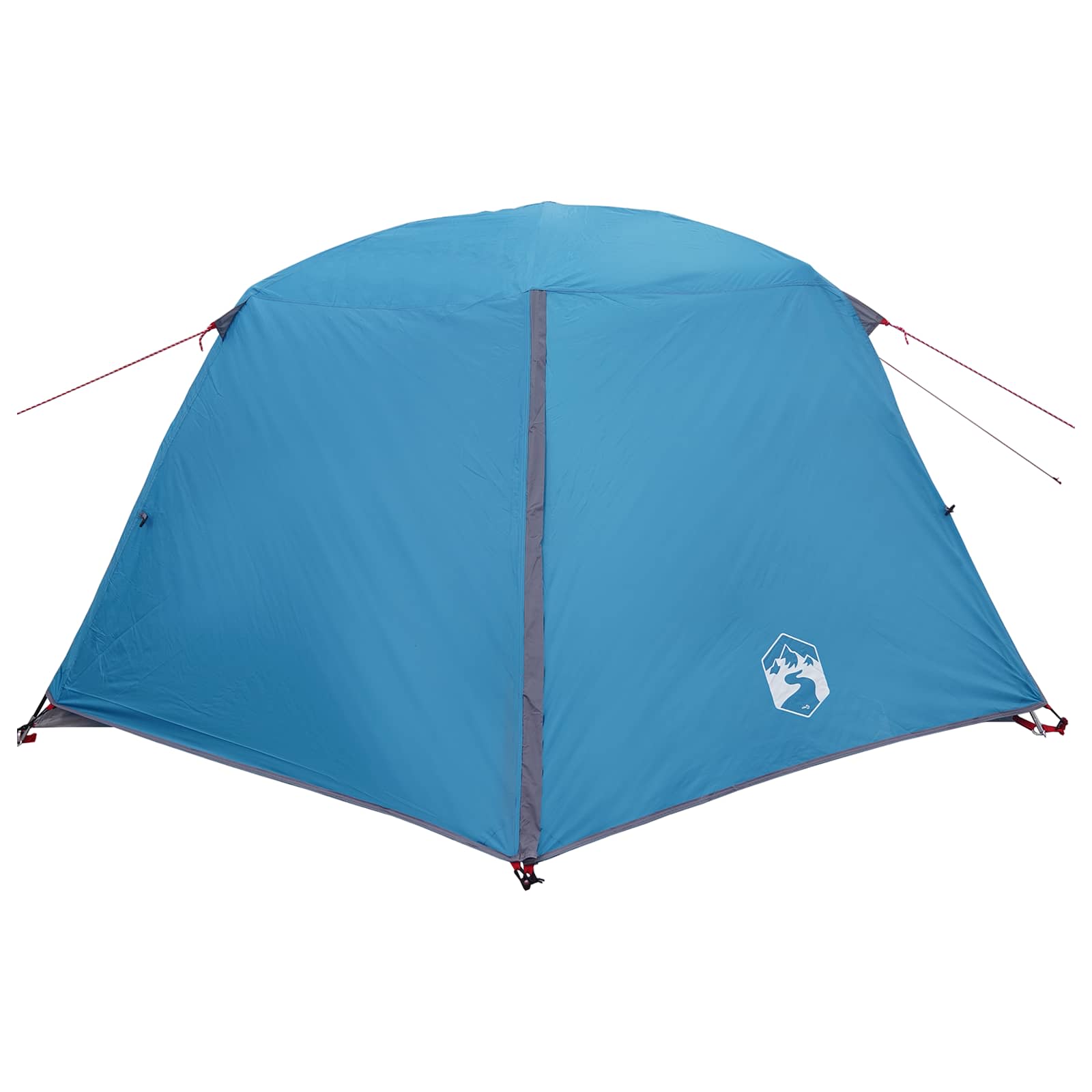 vidaXL Backpacking Tent 4-Person Blue 185T Polyester with PU Coating