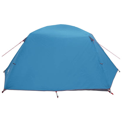 vidaXL Backpacking Tent 4-Person Blue 185T Polyester with PU Coating