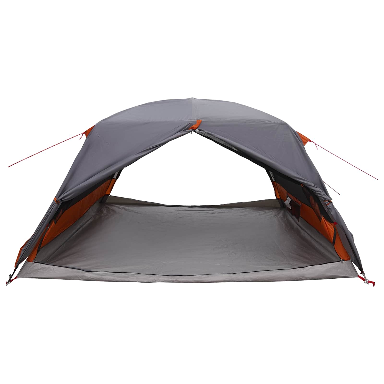 vidaXL Backpacking Tent 4-Person Grey and Orange