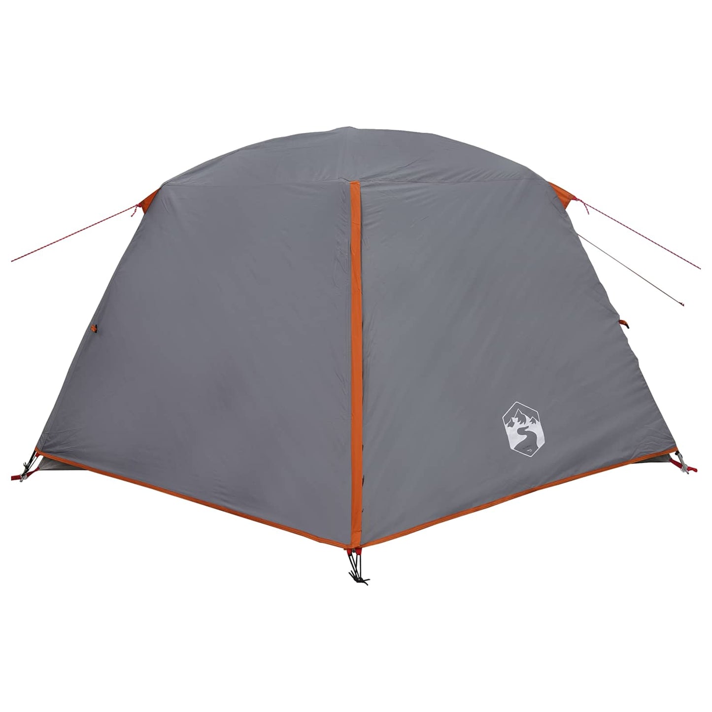vidaXL Backpacking Tent 4-Person Grey and Orange