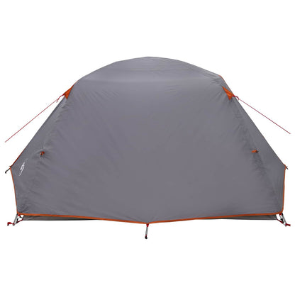 vidaXL Backpacking Tent 4-Person Grey and Orange