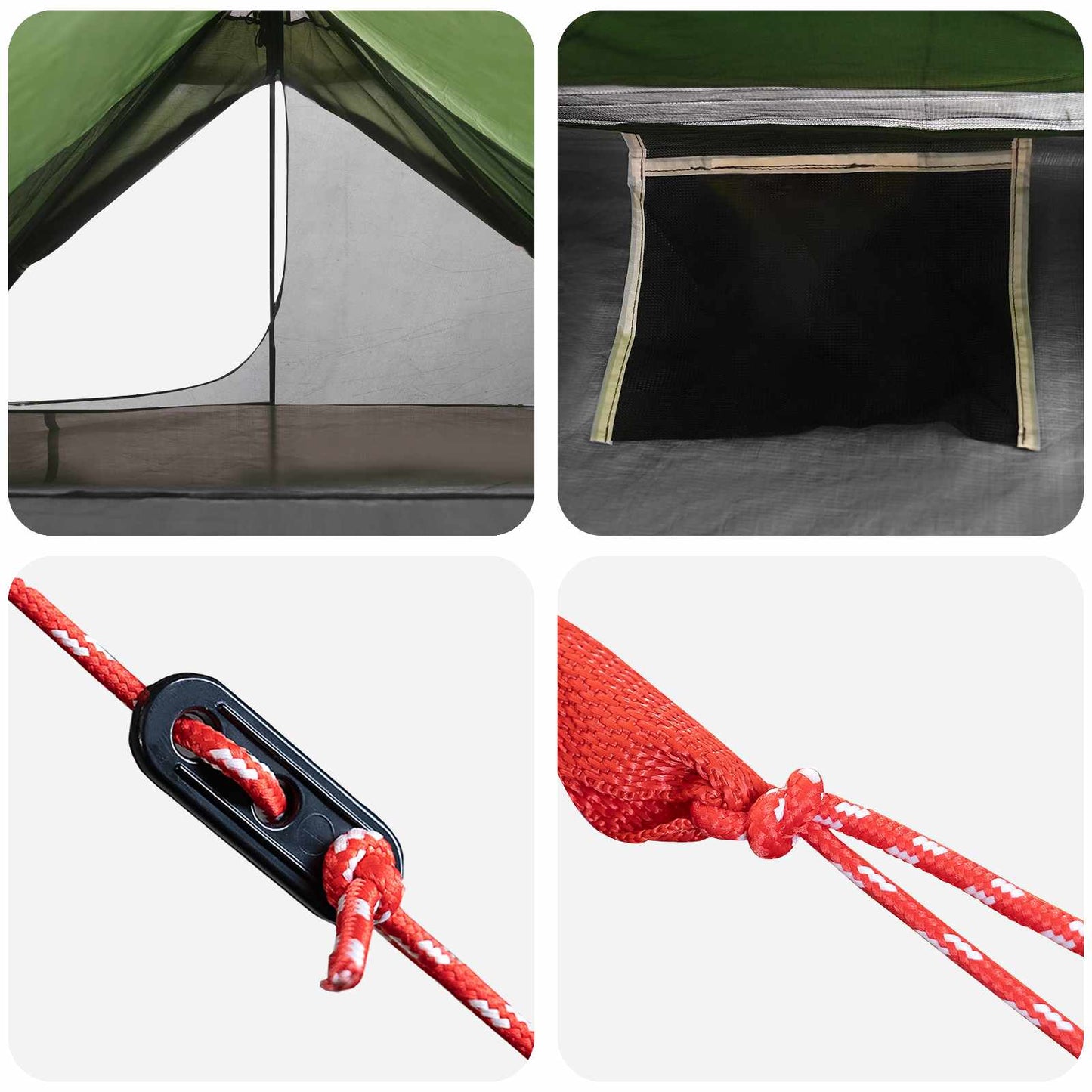 vidaXL Backpacking Tent 222 x 85 x 125 cm Green