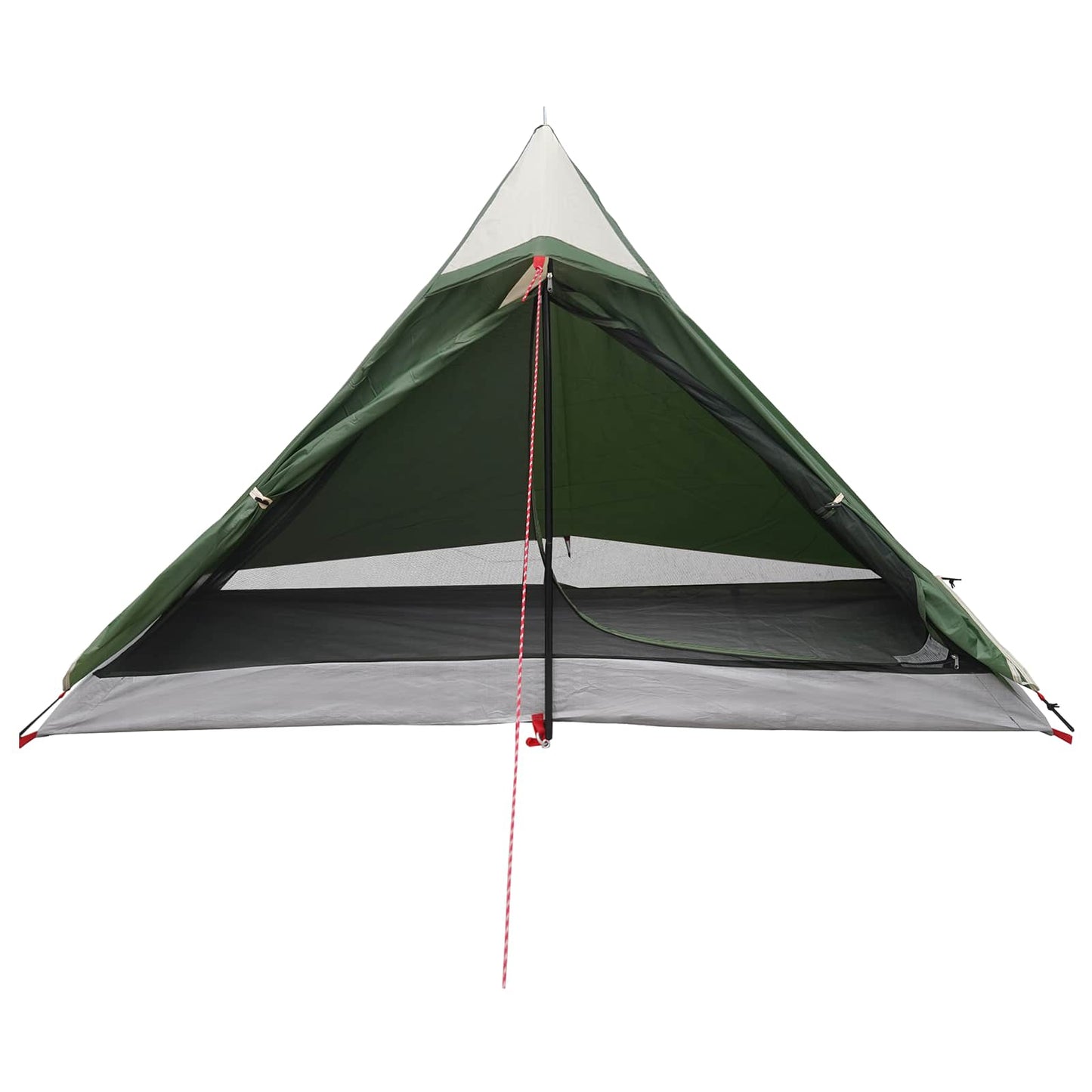 vidaXL Backpacking Tent 222 x 85 x 125 cm Green