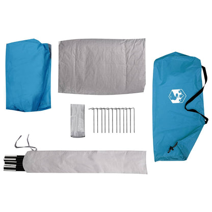 vidaXL Backpacking Tent 222 x 85 x 125 cm Blue