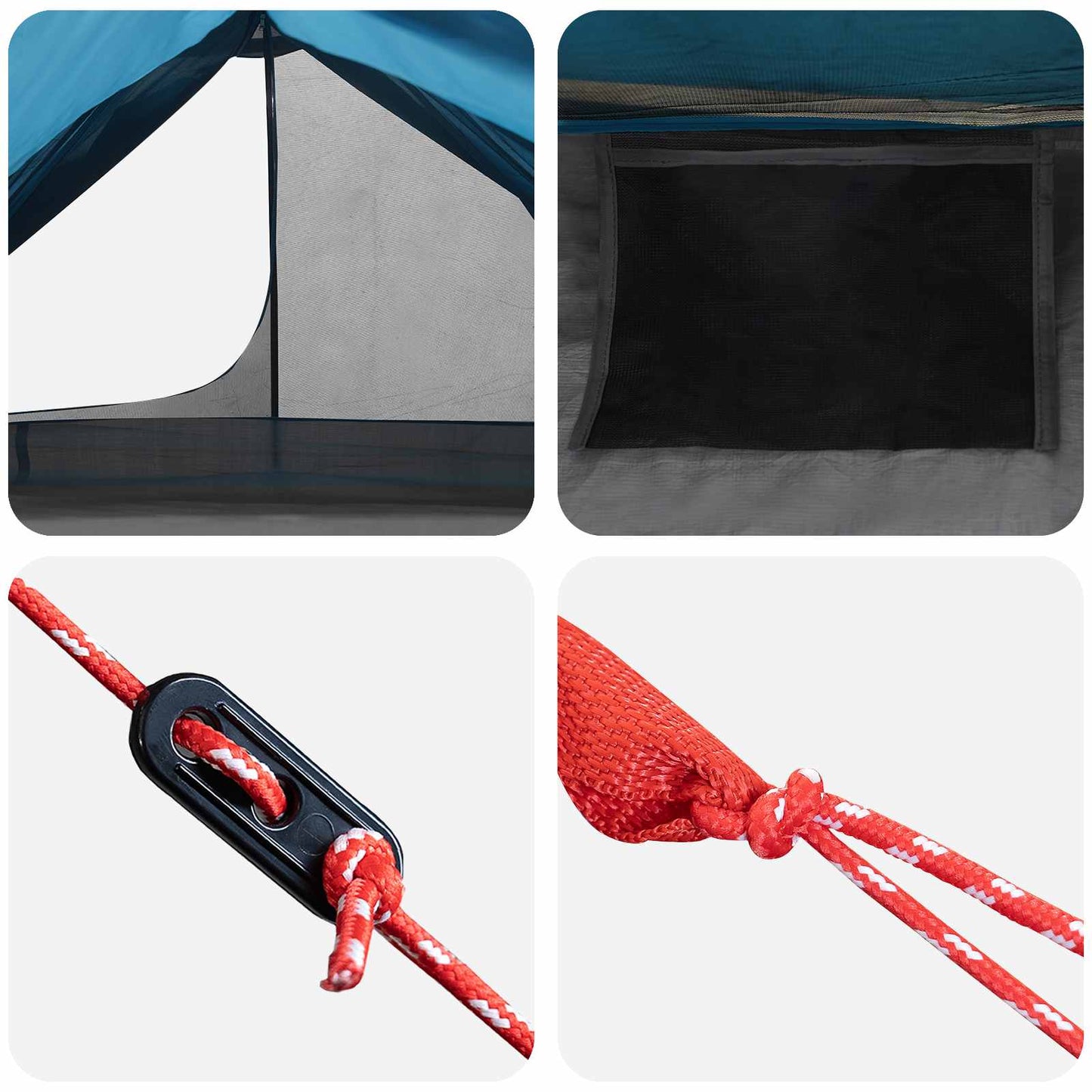 vidaXL Backpacking Tent 222 x 85 x 125 cm Blue