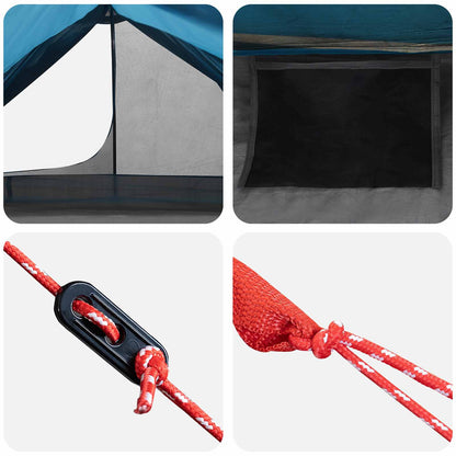 vidaXL Backpacking Tent 222 x 85 x 125 cm Blue