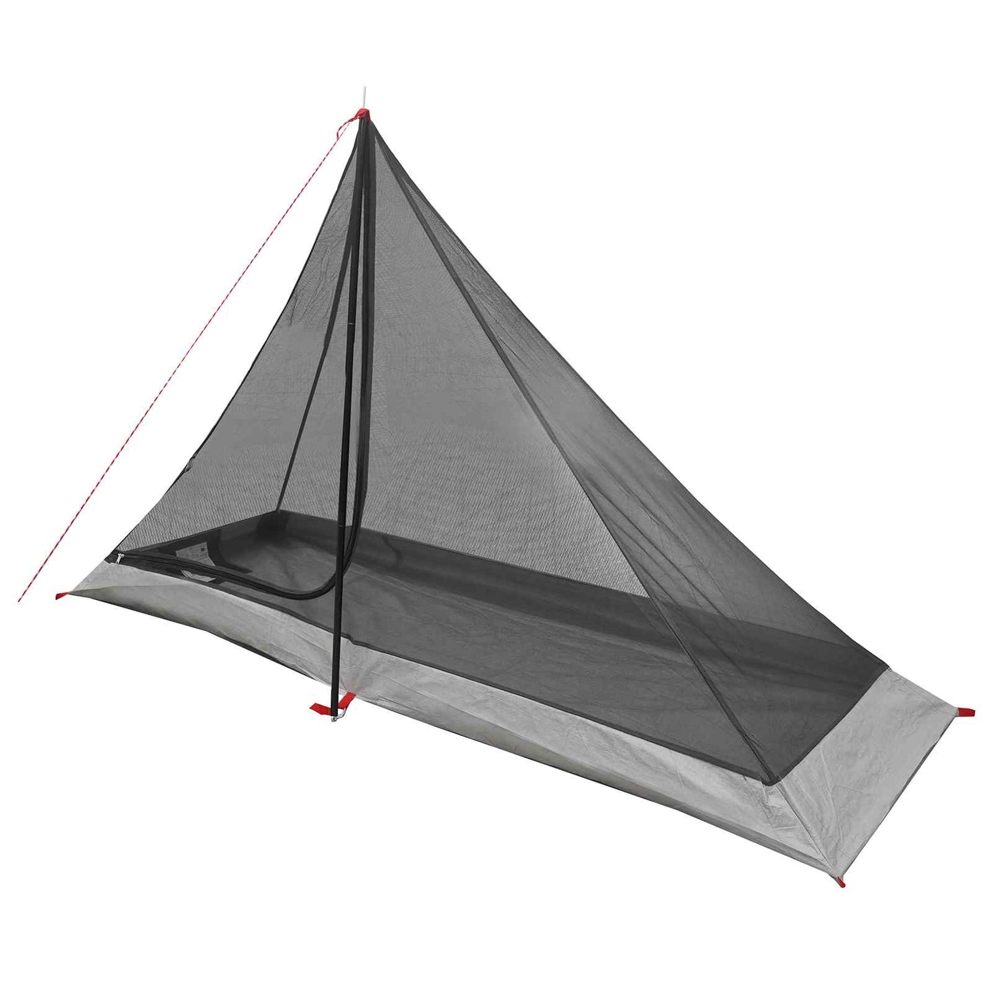 vidaXL Backpacking Tent 222 x 85 x 125 cm Grey and Orange