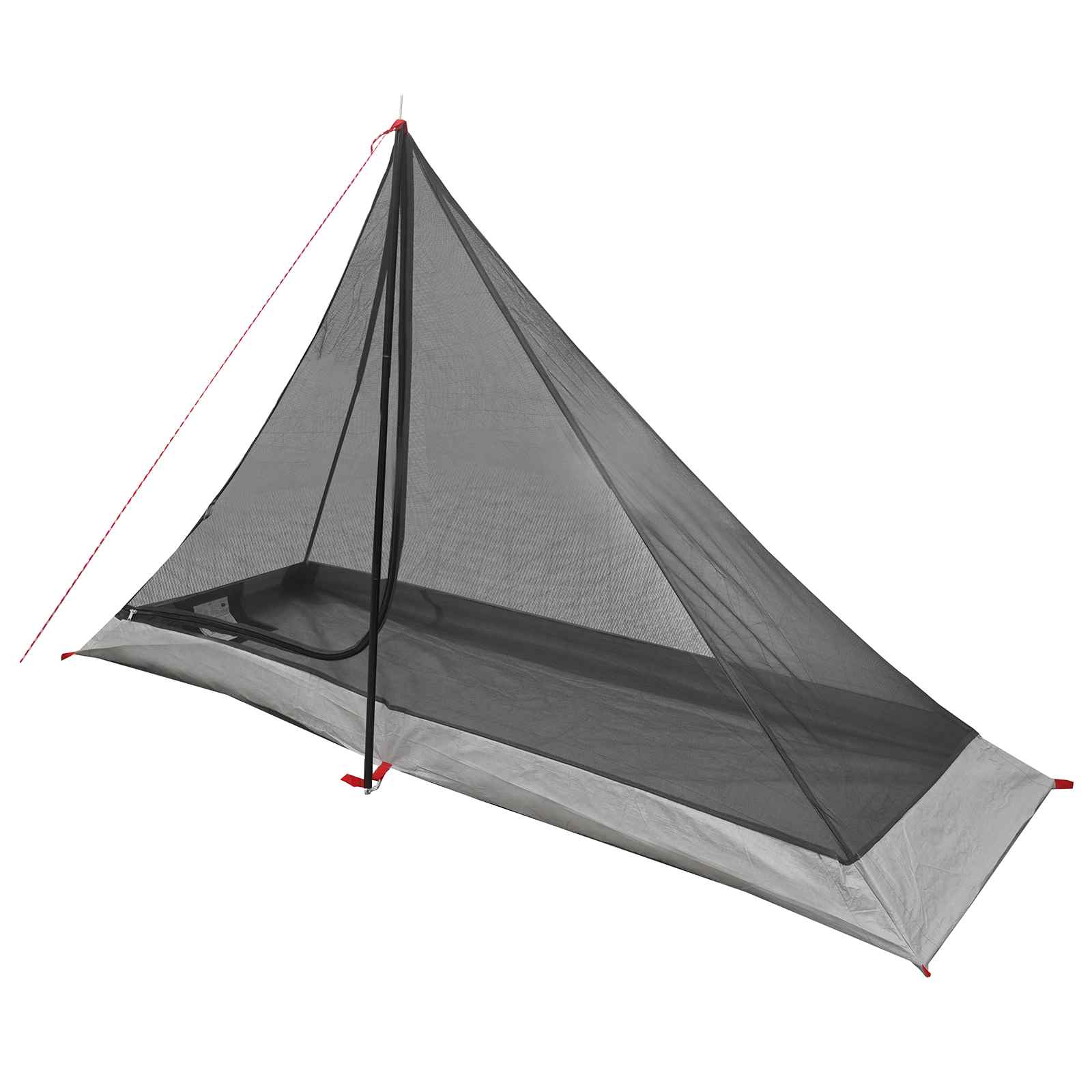 vidaXL Backpacking Tent 222 x 85 x 125 cm Grey and Orange
