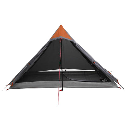 vidaXL Backpacking Tent 222 x 85 x 125 cm Grey and Orange