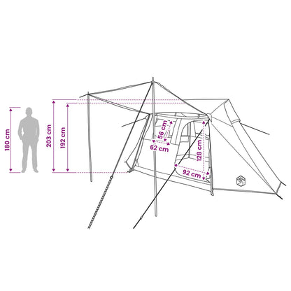 vidaXL Tunnel Tent Blue 475 x 220 x 192 cm