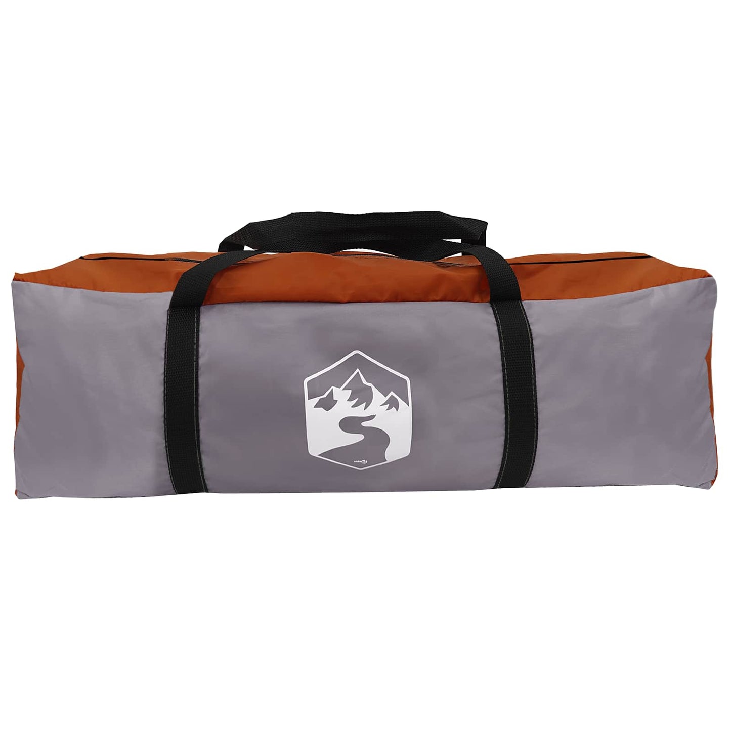 vidaXL Tunnel Tent Grey and Orange 475 x 220 x 192 cm