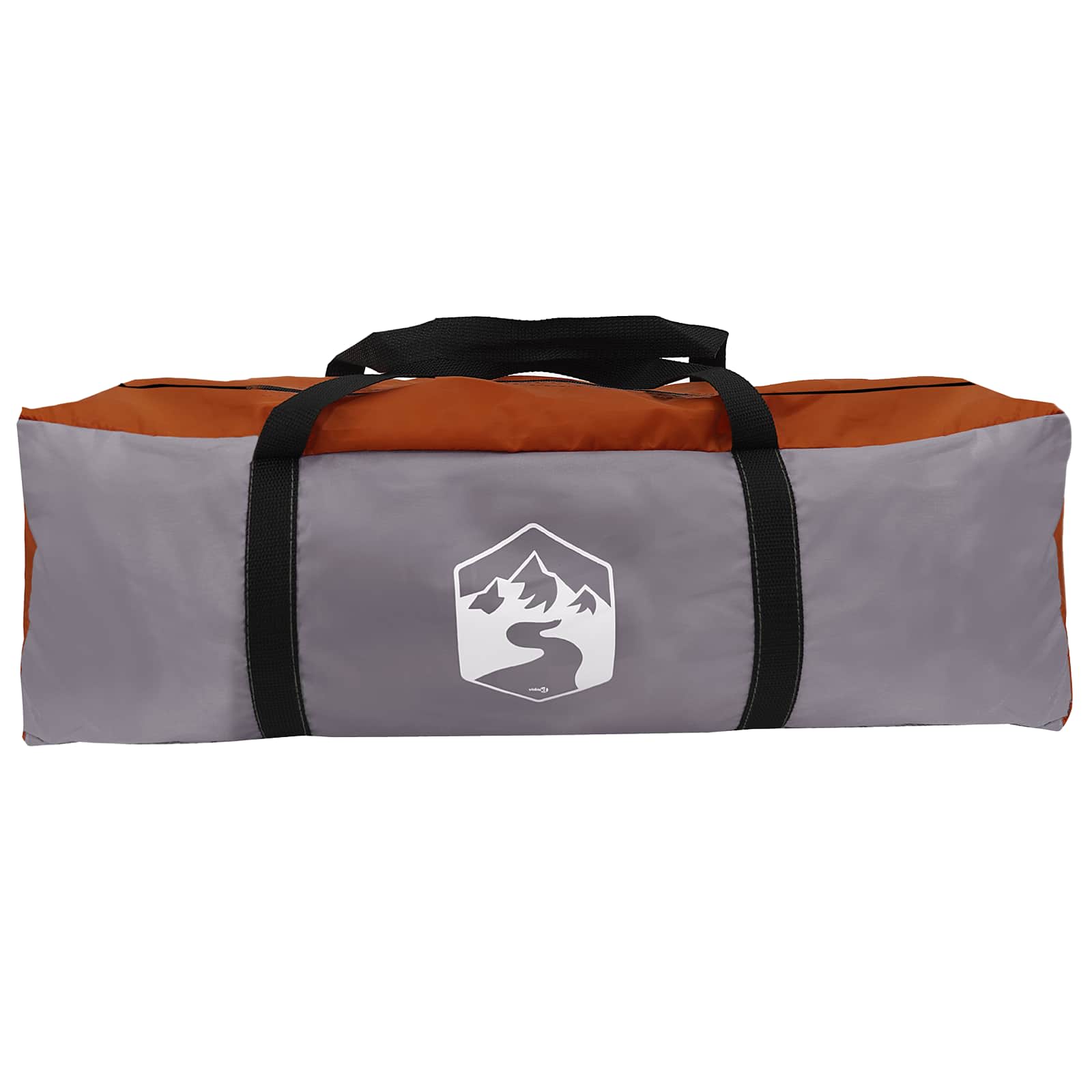 vidaXL Tunnel Tent Grey and Orange 475 x 220 x 192 cm