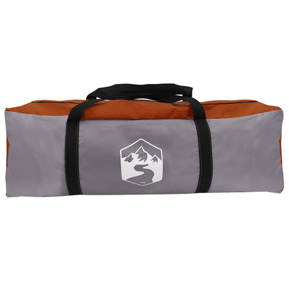 vidaXL Tunnel Tent Grey and Orange 475 x 220 x 192 cm